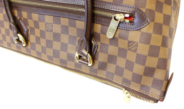 LOUIS VUITTON Damier Ebene Saleya GM Shoulder Tote Bag