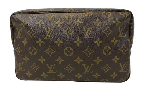 LOUIS VUITTON Monogram Trousse Toilette 28 Brown Cosmetic Pouch