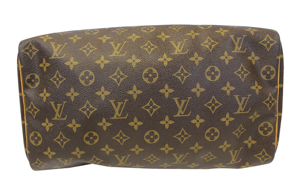 LOUIS VUITTON Speedy 35 Pre Owned Monogram Canvas  Brown Satchel Bag