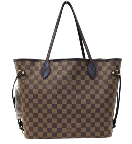 LOUIS VUITTON Damier Ebene Neverfull MM Shoulder Bag