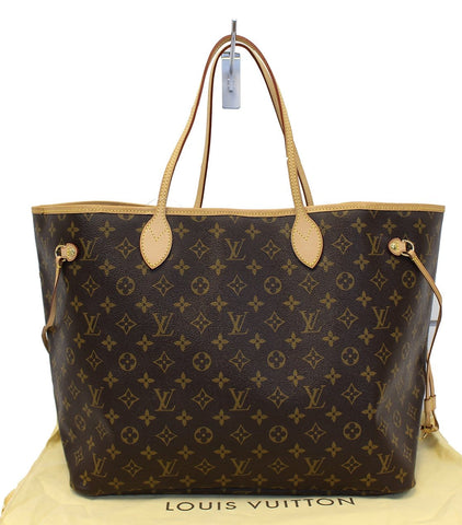 LOUIS VUITTON Monogram Canvas Neverfull GM Brown Tote Bag