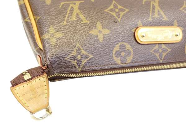 LOUIS VUITTON Monogram Canvas Pochette Eva Clutch Crossbody Bag