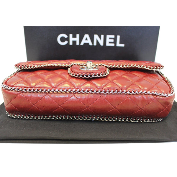 CHANEL Classic Single Flap Chain Around Quilted Lambskin Shoulder Bag