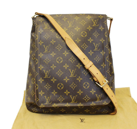 LOUIS VUITTON Monogram Canvas Musette Brown Crossbody Bag