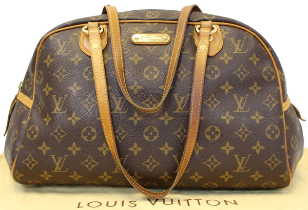 LOUIS VUITTON Montorgueil PM Monogram Canvas Shoulder Bag Brown