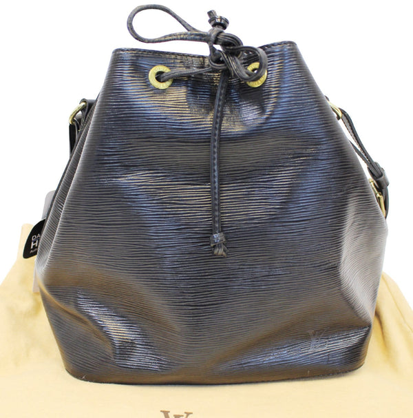 LOUIS VUITTON Epi Leather Petit Noe Black Shoulder Bag
