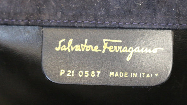 SALVATORE FERRAGAMO Leather Gancini Chain Link Shoulder Bag