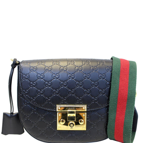 GUCCI Padlock GG Guccissima Signature Leather Shoulder Bag 453189