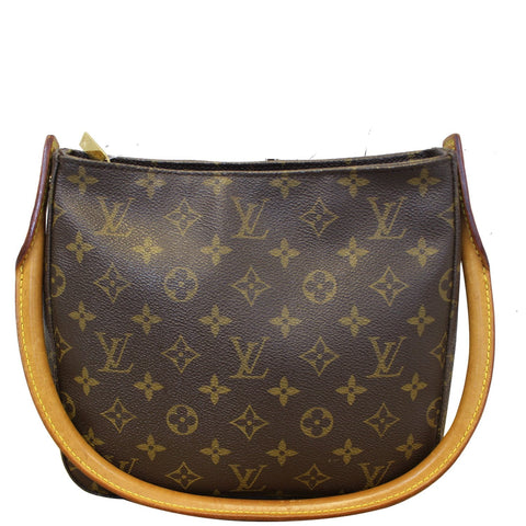 LOUIS VUITTON Looping MM Monogram Canvas Shoulder Bag Brown