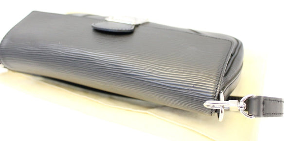 LOUIS VUITTON Black Epi Leather Segur Pochette Bag