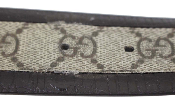 GUCCI Interlocking G Leather Monogram Belt 85/34