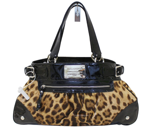 DOLCE & GABBANA Ponyhair Miss Silky Shoulder Bag