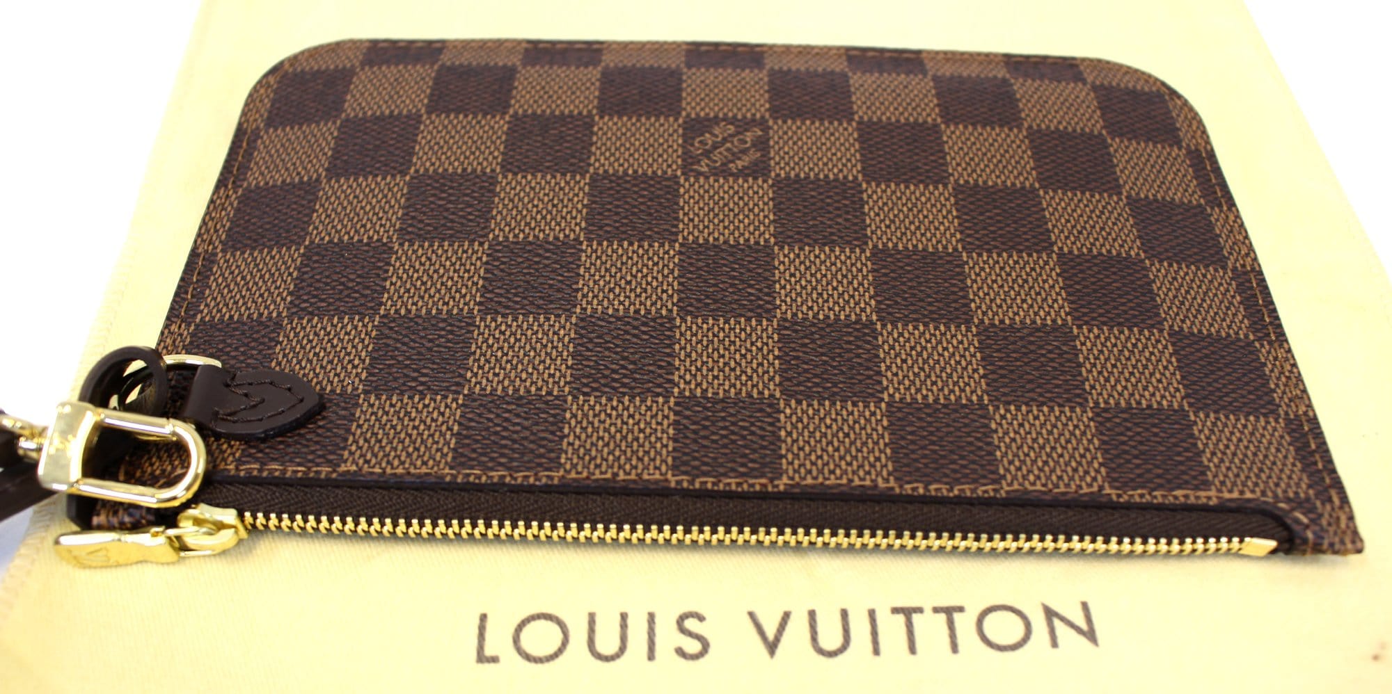 Louis Vuitton Neverfull Pouch PM Damier Ebene Monogram Women's – Timeless  Vintage Company