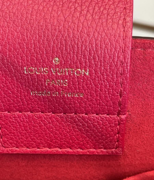 LOUIS VUITTON LV Riverside Damier Ebene Shoulder Bag Red