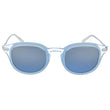 CALVIN KLEIN CK18701S 451 50 Crystal Light Blue Sky Sunglasses Blue Lens