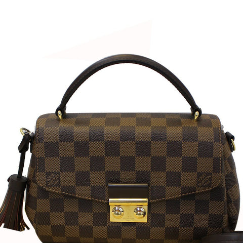 LOUIS VUITTON Damier Ebene Croisette Shoulder Crossbody Bag