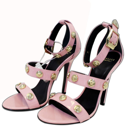 Versace Medusa Studded Heels Sandals Size 35 - Last Call