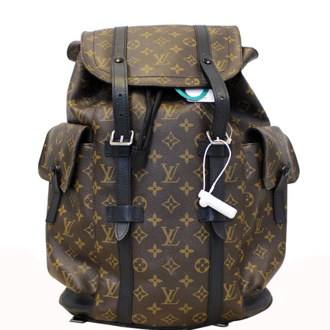 LOUIS VUITTON Christopher PM Monogram Macassar Canvas Backpack Bag