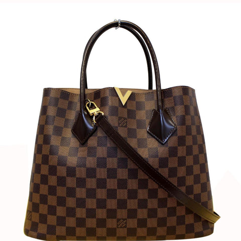 LOUIS VUITTON Kensington Damier Ebene Shoulder Handbag