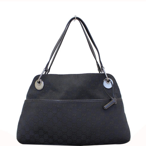 GUCCI GG Monogram Medium Eclipse Shoulder Bag Black