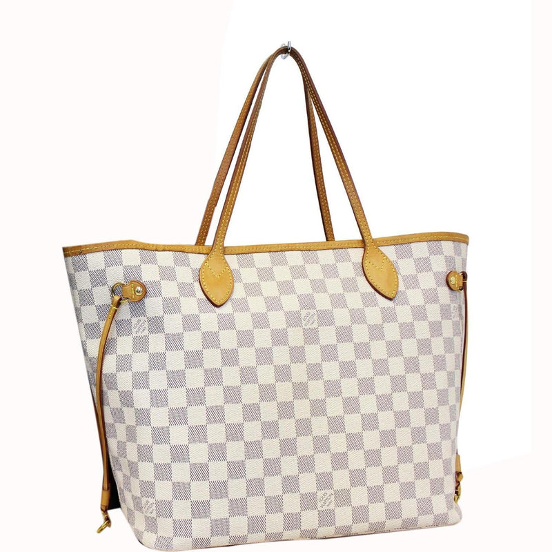 Gray Louis Vuitton Damier Azur Neverfull MM Tote Bag – Designer Revival
