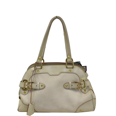 LOUIS VUITTON Suhali Le Radieux White Leather Satchel Bag - Last Call