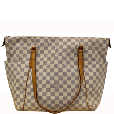 LOUIS VUITTON Damier Azur Totally GM Tote Shoulder Bag