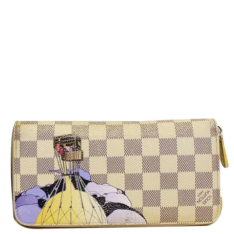 LOUIS VUITTON Damier Azur Canvas Illustre Zippy Wallet Limited - Final Sale