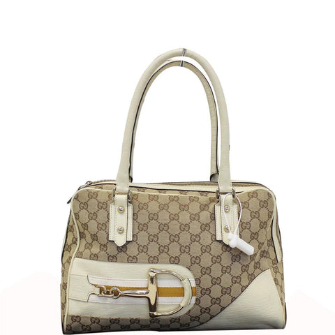 GUCCI Hasler GG Monogram Canvas Shoulder Bag