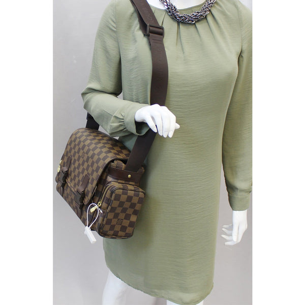 LOUIS VUITTON Melville Reporter Damier Ebene Shoulder Crossbody Bag-US