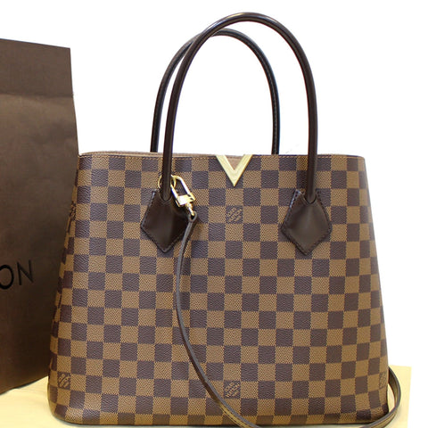 LOUIS VUITTON Kensington Damier Ebene Shoulder Handbag