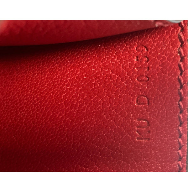GIVENCHY GV3 Medium Goatskin Quilted Shoulder Bag Red 