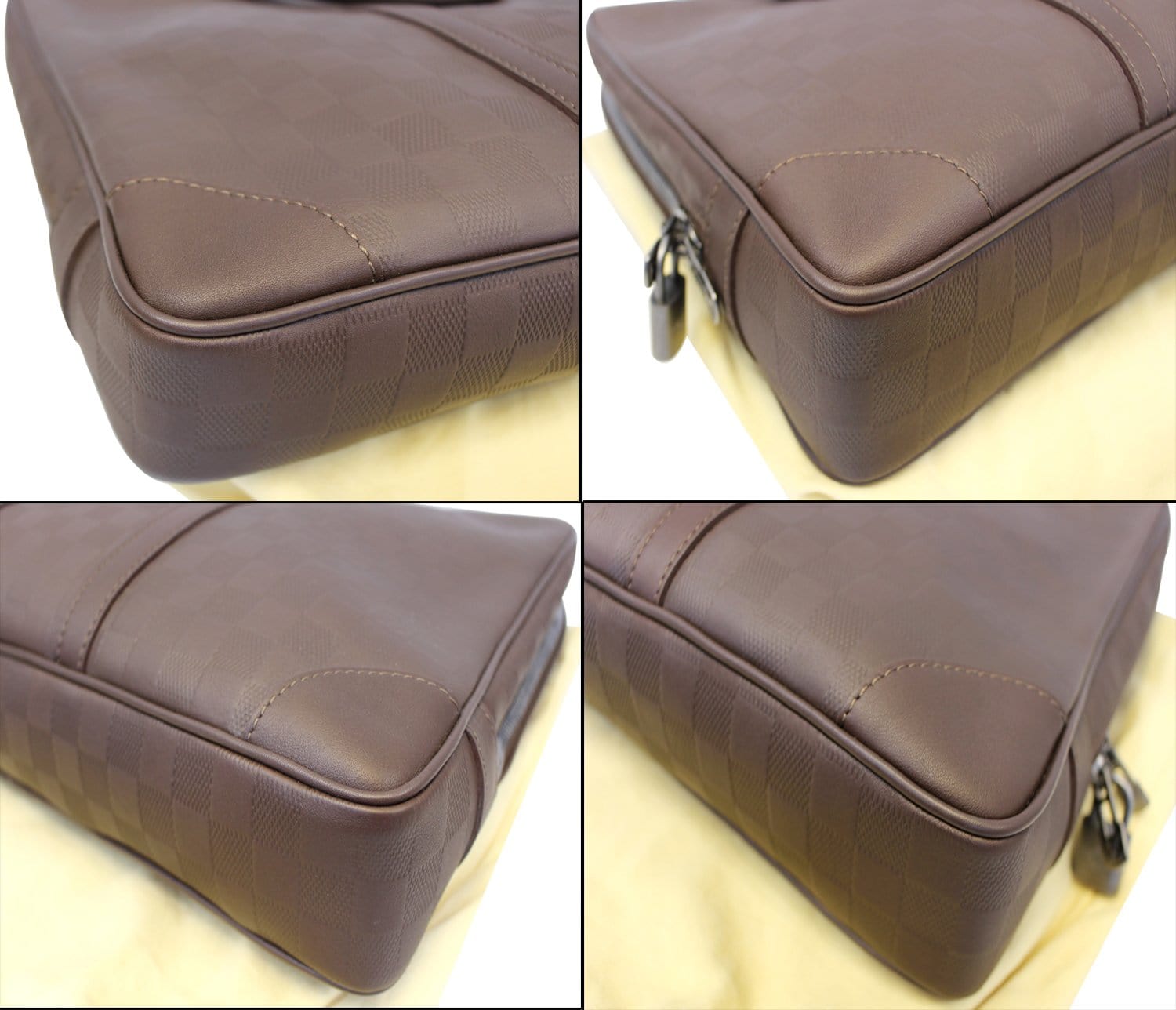 Louis Vuitton Porte Documents Voyage Briefcase Bag Leather ref.519518 -  Joli Closet