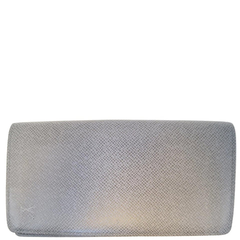 LOUIS VUITTON Brazza Glacier Taiga Leather Wallet
