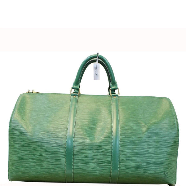 LOUIS VUITTON Epi Leather Green Keepall 50 Boston Satchel Bag - Sale