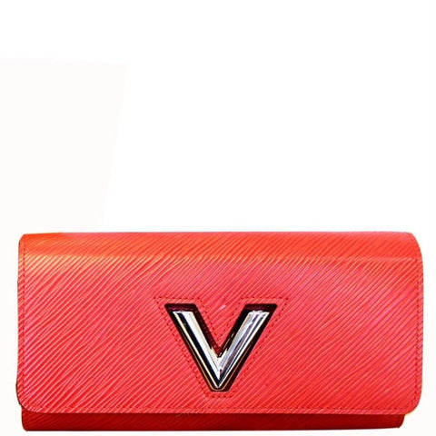 LOUIS VUITTON Twist Epi Leather Coquelicot Wallet