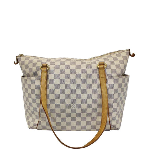 LOUIS VUITTON Damier Azur Totally MM Shoulder Handbag