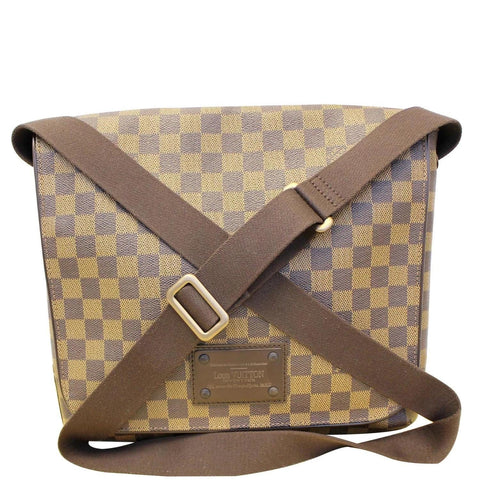 LOUIS VUITTON Damier Ebene Brooklyn MM Crossbody Bag