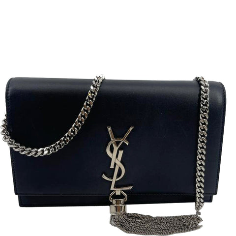 YVES SAINT LAURENT Kate Tassel Leather Crossbody Bag Black