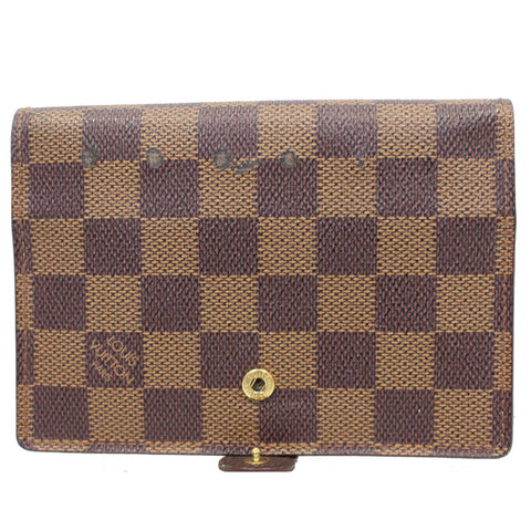 LOUIS VUITTON Agenda PM Damier Ebene Day Planner Cover Brown