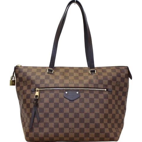 LOUIS VUITTON Iena MM Damier Ebene Shoulder Bag Brown