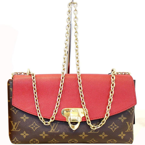 LOUIS VUITTON Saint Placide Monogram Canvas Shoulder Crossbody Bag Cerise