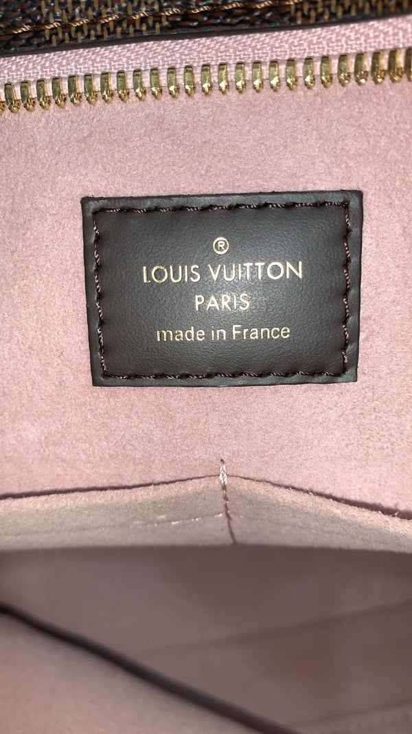 LOUIS VUITTON Jersey Damier Ebene Shoulder Bag Magnolia