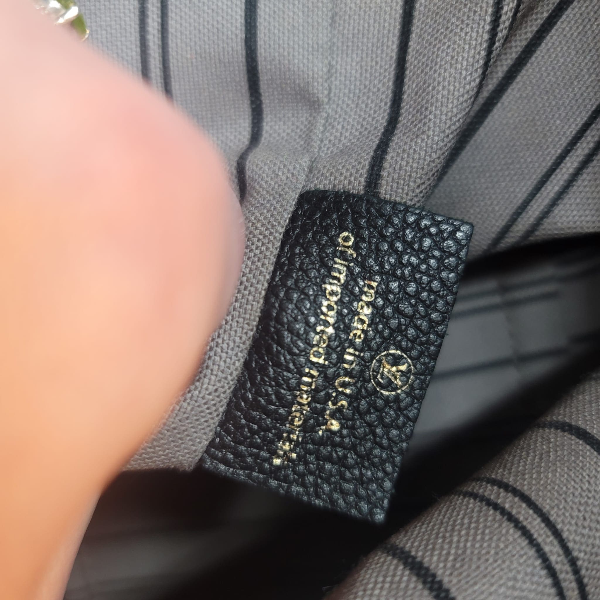 Louis Vuitton Melie Navy Leather Empreinte Hobo Bag , Monogram Leather, in Box