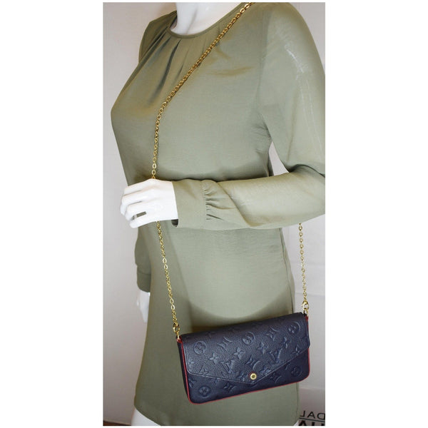 Louis Vuitton Pochette Felicie Monogram Empreinte Pouch - shoulder handbag