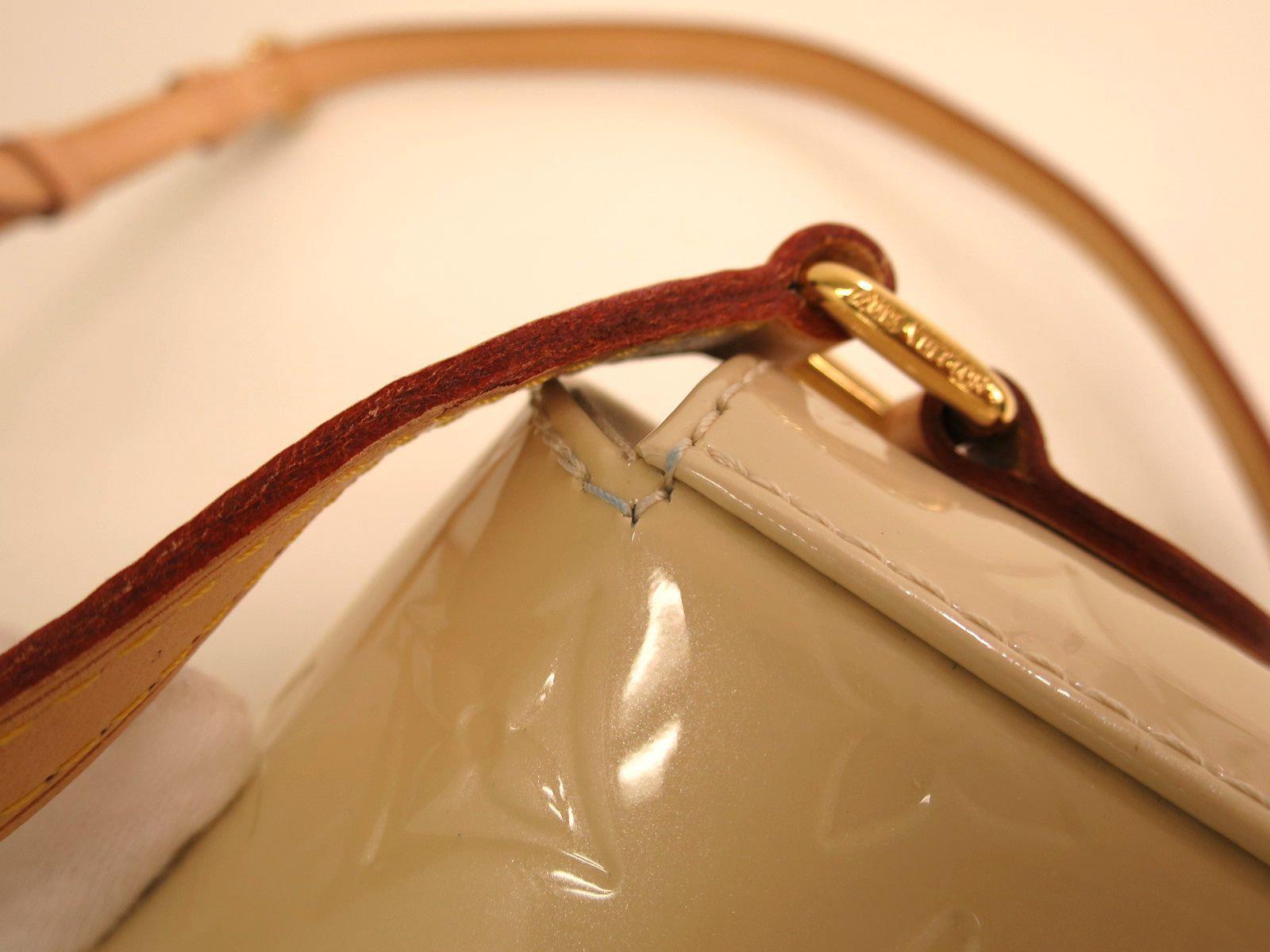 Louis Vuitton Monogram Vernis Bell Flower Pm Shoulder Bag Blue M91730