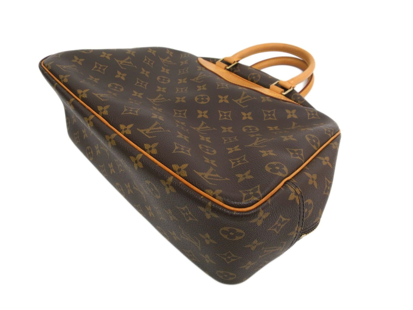 Louis Vuitton monogrammed bowling vanity canvas handbag with
