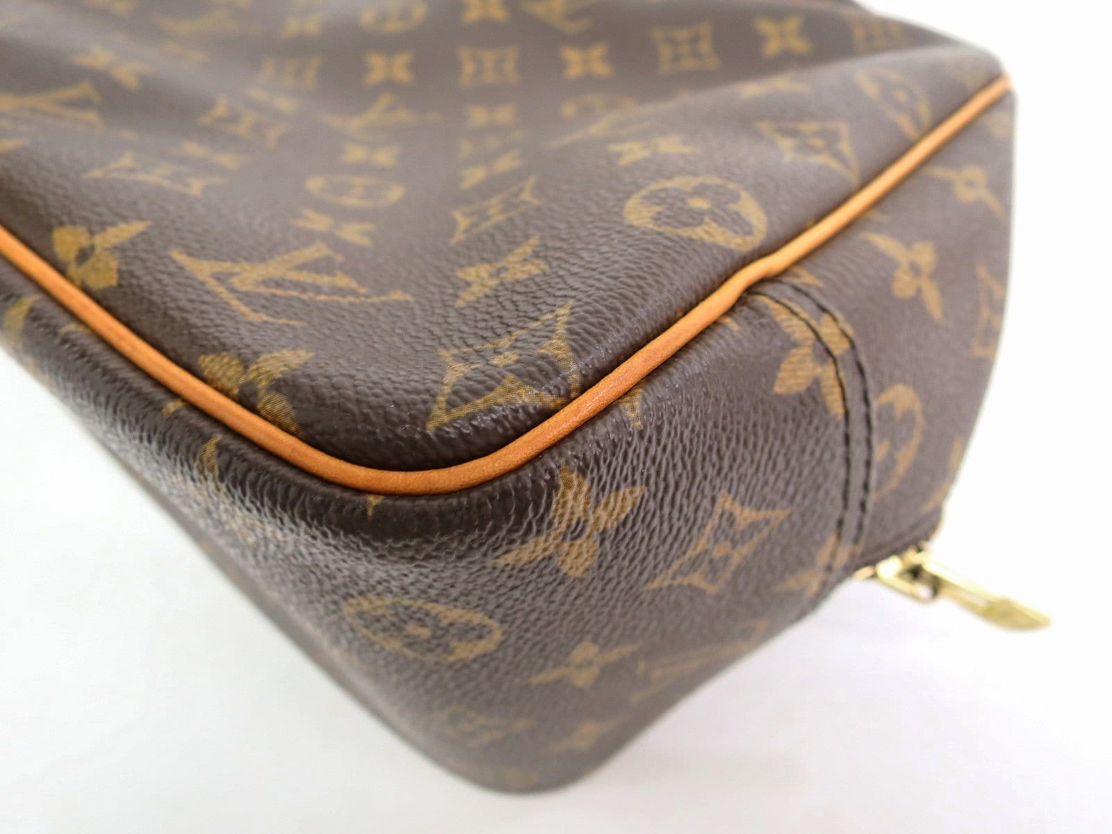 Louis Vuitton Monogram Deauville Hand Bag M47270 #EO389-350