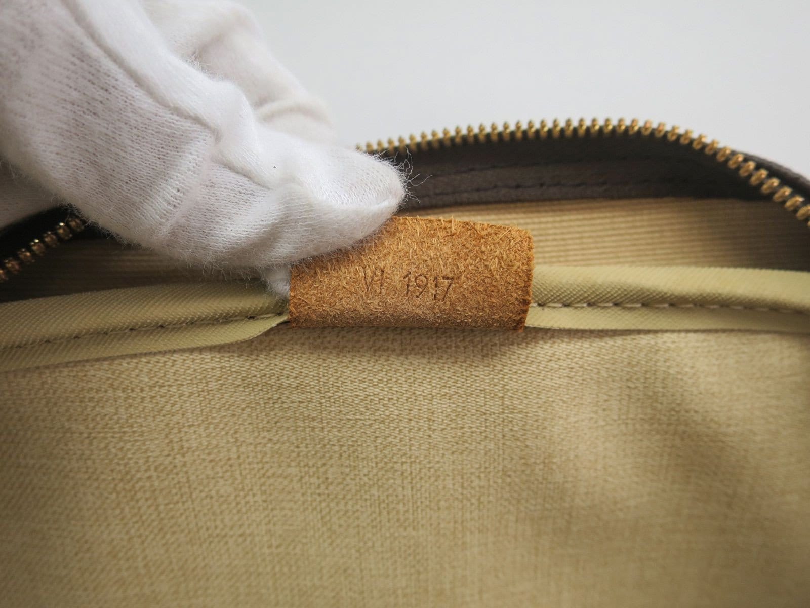Louis Vuitton Green Tweed Vanity Bowling Bag