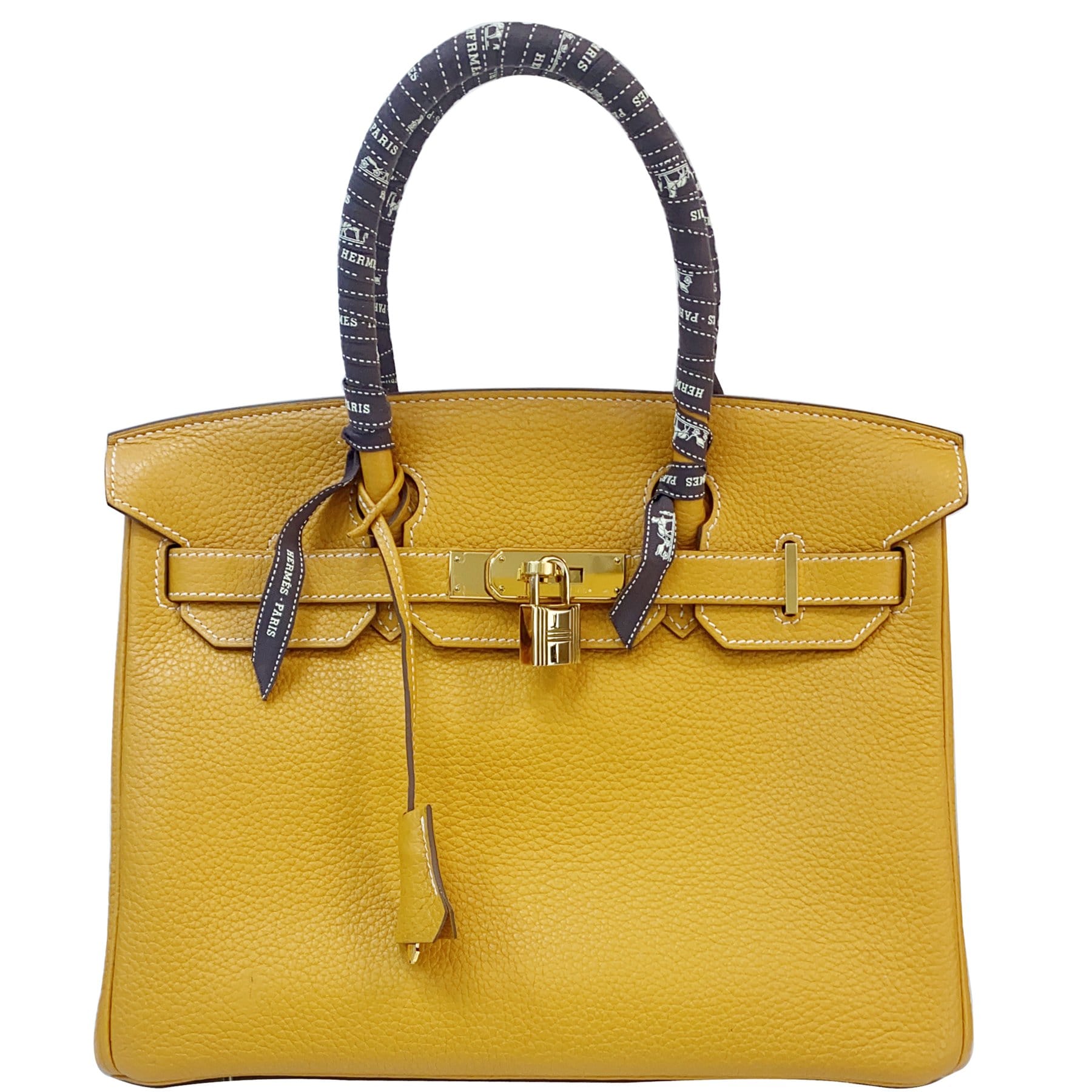 Brand New - Hermès Birkin 30 handbag in Black Togo leather, gold